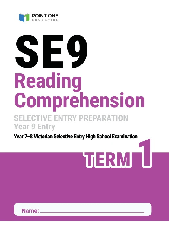 SE9 English Reading Comprehension cover