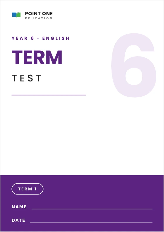 Primary English Term Test cover