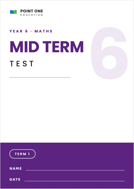 Primary Maths Mid Term Test cover